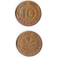 10 пфеннигов Германия 1950 года(D)