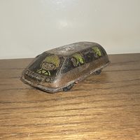 Машинка жестяная старая Пожарная машинка