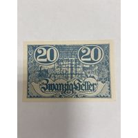 Нотгельд 20 геллеров Ралленфхейн