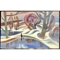 Чепик М.Ф. Пейзаж. Х/М. р.60/38,5 см. 1985г.
