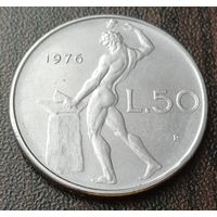 Италия 50 лир, 1976    ( 1-7-7 )
