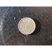 Норвегия 10 эре, 1973. С 20 копеек. Распродажа коллекции. Смотрите другие лоты.