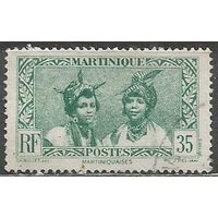 Мартиника. Островитянки. 1933г. Mi#135.