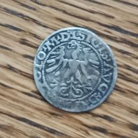 Полугрош. 1/2 гроша(1565г.) Сигизмунд||.Вильно.