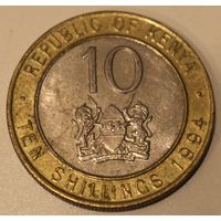 Кения, 10 шиллингов, 1994 год, XF
