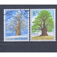 [2206] Чехия 2004. Флора.Деревья.Липа.Дуб. Гашеная серия.