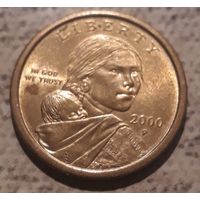 1 доллар 2000 Р США  Сакагавея Парящий орёл