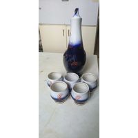 Куропатка Штоф Графин и рюмки. Редкость. Городница