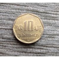 Werty71 Перу 10 сентимо 2014