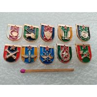 Набор значков. Эмблемы ВС СССР по родам войск