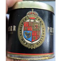 Антикварная жестяная банка для сигарет Германия 1950 год