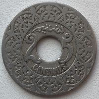 Марокко 25 сантимов 1921 г.