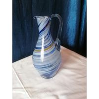 Кувшин цветное стекло СССР