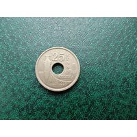 25 песет Испания.