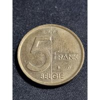 Бельгия 5 франков 1998