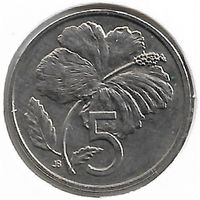 Острова Кука 5 центов, 1992 UNC