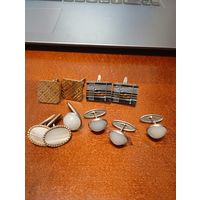 Запонки из СССР сборный 5пар