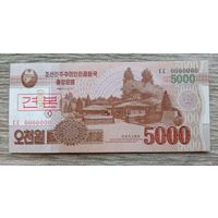 Werty71 КНДР Северная Корея 5000 вон 2013 UNC банкнота