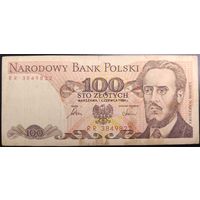 100 злотых 1986г серия RR