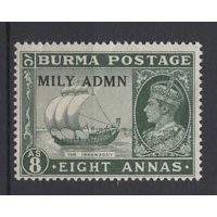 Бирма 1945 ** Георг VI, Военная администрация
