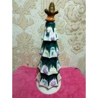 Новогодняя Ёлка-бутылка.Фарфор.