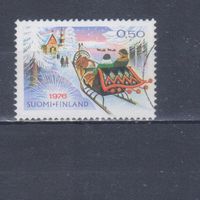 [2381] Финляндия 1976. Рождество.Новый год. Одиночный выпуск.Гашеная марка.