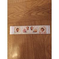 Румыния сцепка марок 2005 г. Христофор Колумб.