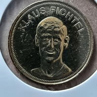 Футбольный жетон. Germany (1969). National Football Teams. Klaus Fichtel.