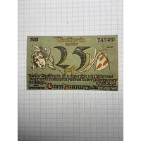 Нотгельд 25 пфеннигов Германия -3012