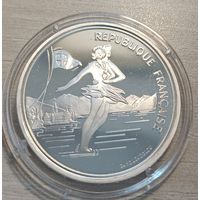 Франция 100 франков 1990 год, "XVI зимние Олимпийские Игры, Альбервиль 1992 - Парное фигурное катание"