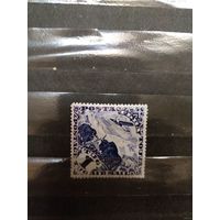 1934 Тува Загорский 56А зуб 12 1/2 авиапочта чистая клей лёгкие наклейки без дыр фауна самолет авиация (3-7)