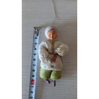 Ёлочная игрушка из ваты, старинная