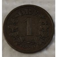 Норвегия 1 эре, 1907 (14-18-37)