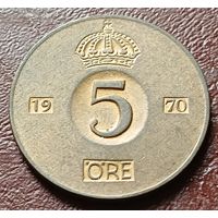 Швеция 5 эре, 1970    ( 1-11-5 )