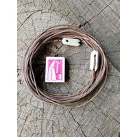 WW2: полевая наружная антенна (антенный провод) на такелажных керамических изоляторах. ~ 16 метров.