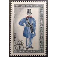Франция. 1968г. Mi1616**. День почтовой марки. Сельский почтальон.