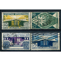Франция - 1925г. - Выставка искусств в Париже - 4 марки - полная серия, гашёные [Mi 177-180]. #2-Fr-33-A-2