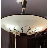 Люстра-тарелка.Редкая.времен СССР.