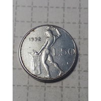 50 лир Италия  1992 год