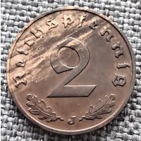 2 рейхспфеннига 1940 J