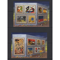 Сьерра-Леоне 2016** Абстрактное искусство Живопись Картины Каталонский художник Жоан Миро