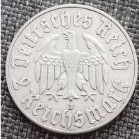 2 рейхсмарки Лютер J