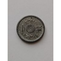 Япония 1 сен, 1944-45,цинк