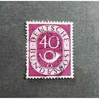 Марка Германия 1951 год Стандартный выпуск