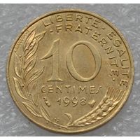 Франция, 10 сантимов 1998 г.