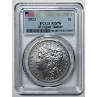 1 доллар 2023 США Морган ms 70 PCGS первый день выпуска