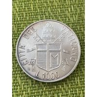 Ватикан 1000 лир 1984 г ( понтифик Павел II )