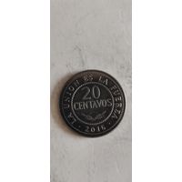 Боливия 20 сентавос 2016