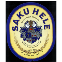 Этикетка пиво Saku Hele Эстония Ф197