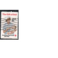 США-1981, (Мих.1467) , гаш. , Красный Крест, Медицина, (одиночка)